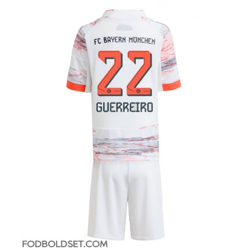 Bayern Munich Raphael Guerreiro #22 Udebane Trøje Børn 2025-26 Kortærmet (+ Korte bukser)